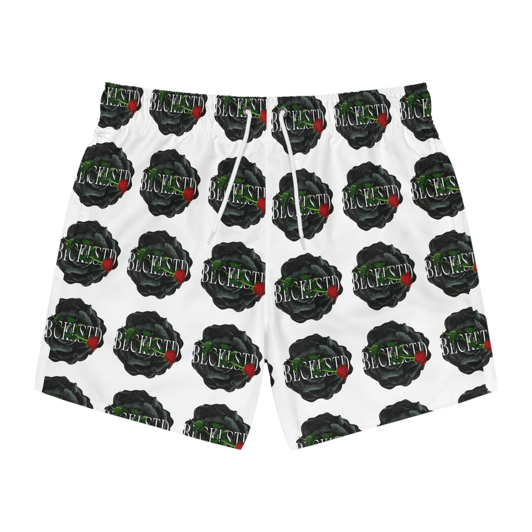 Blackstar Swim Trunks - Stylish Beachwear for Summer Fun, Pool Parties, Vacation Shorts, Unique Gift for Him, AOP Design